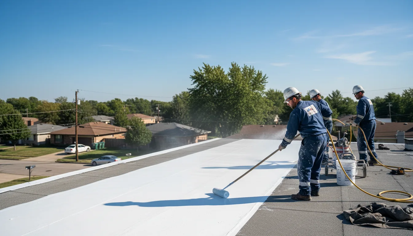 Commercial roof coating in Sherwood, MI near me